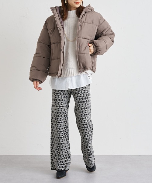 prose verse（プロズヴェール）の「《ZOZO限定》中綿ショートブルゾン（ダウンジャケット/コート・レディース・ブラック/ブラウン/カーキ/アイボリー・MEDIUM）」の13枚目の写真