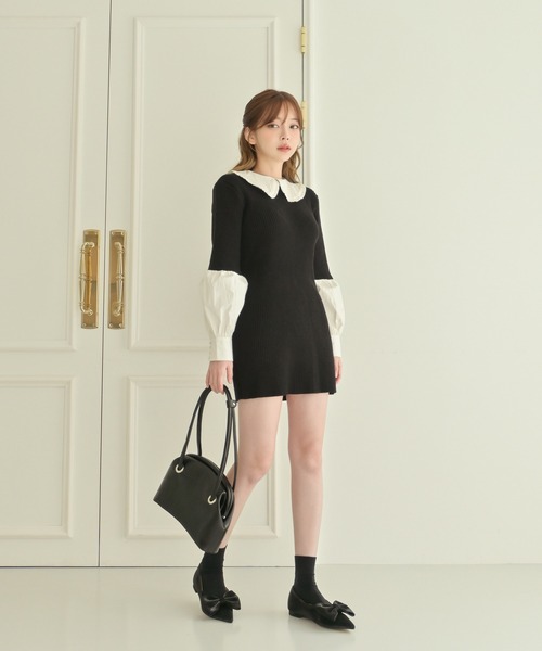 &lottie（アンドロッティ）の「simple shoulder bag（ショルダーバッグ・レディース・ホワイト/ブラック・FREE）」の19枚目の写真