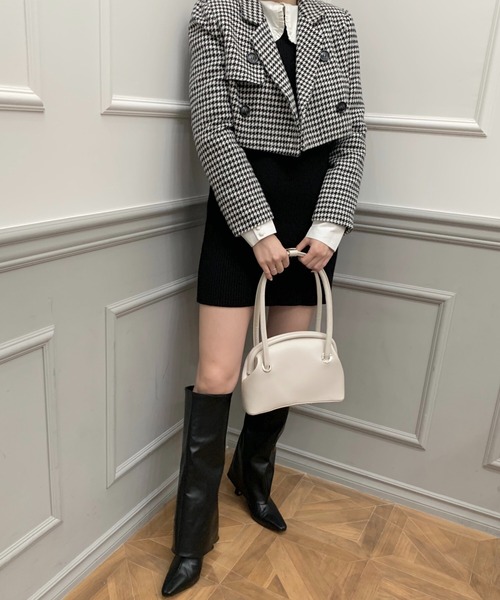 &lottie（アンドロッティ）の「simple shoulder bag（ショルダーバッグ・レディース・ホワイト/ブラック・FREE）」の17枚目の写真