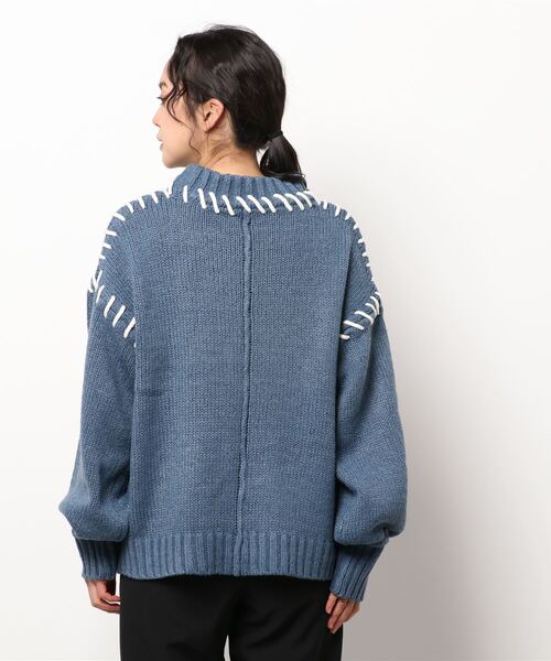 cepo（セポ）の「ハンドステッチデザインニット（ニット/セーター・レディース・ブラック/ブルー/グリーン・M）」の20枚目の写真