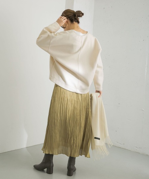 URBAN RESEARCH（アーバンリサーチ）の「シャイニープリーツスカート（スカート・レディース・ブラック/グリーン系その他/パープル系その他・FREE）」の18枚目の写真