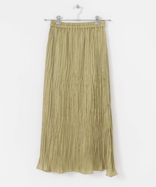 URBAN RESEARCH（アーバンリサーチ）の「シャイニープリーツスカート（スカート・レディース・ブラック/グリーン系その他/パープル系その他・FREE）」の5枚目の写真