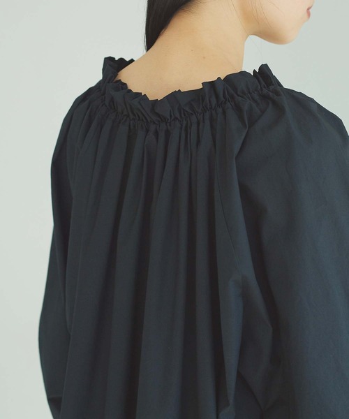 cardo fabrica（カルドファブリカ）の「刺繍ギャザーブラウス（シャツ/ブラウス・レディース・ホワイト/ブラック・FREE）」の14枚目の写真