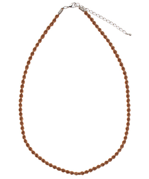 チャイハネ（チャイハネ）の「【チャイハネ】オイルコットンネックレス（ネックレス・メンズ・ブラウン/ブルー/ベージュ/ブラック/レッド・FREE）」の4枚目の写真