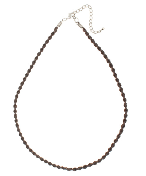 チャイハネ（チャイハネ）の「【チャイハネ】オイルコットンネックレス（ネックレス・メンズ・ブラウン/ブルー/ベージュ/ブラック/レッド・FREE）」の3枚目の写真