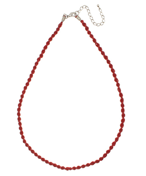 チャイハネ（チャイハネ）の「【チャイハネ】オイルコットンネックレス（ネックレス・メンズ・ブラウン/ブルー/ベージュ/ブラック/レッド・FREE）」の5枚目の写真