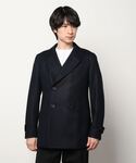 美品　Paul Smith Collection メルトンウールフーデッドコート 日本製 PS ポールスミス メルトンウールピーコート メタルボタン