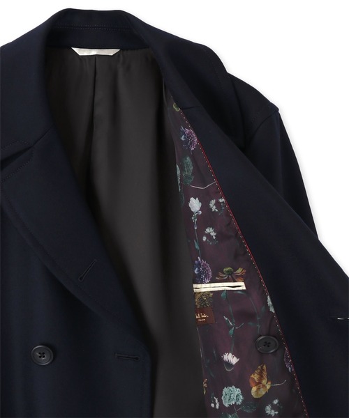 Paul Smith コレクション　人気の黒　ウール　　ラムウールコート　Ｌ Paul Smith コレクション 人気の黒 ウール ラムウールコート L