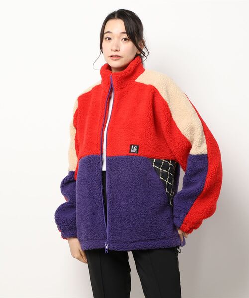 LAST CHANCE SPORTSWEAR(ラストチャンススポーツウェアー)の「Multi Panel Boa Jacket(ブルゾン・レディース・グレー系その他/オリーブ系/レッド系その他・M/L/XL)」の3枚目の写真
