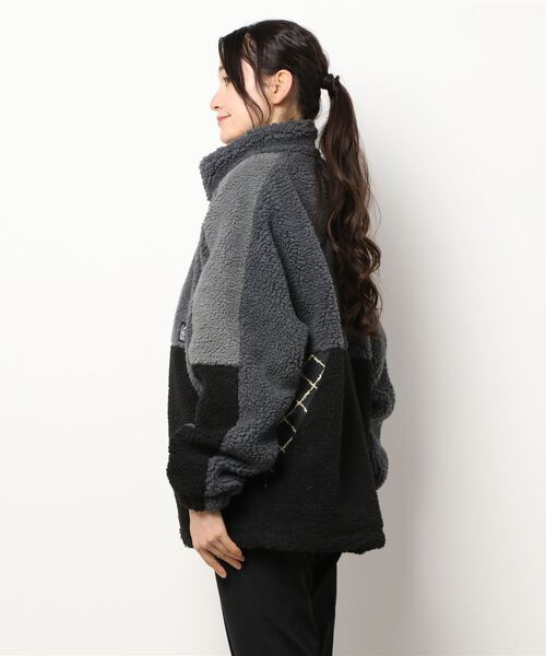 LAST CHANCE SPORTSWEAR(ラストチャンススポーツウェアー)の「Multi Panel Boa Jacket(ブルゾン・レディース・グレー系その他/オリーブ系/レッド系その他・M/L/XL)」の4枚目の写真