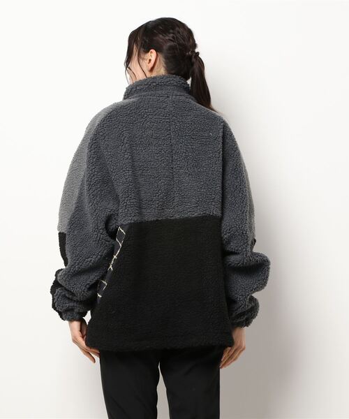 LAST CHANCE SPORTSWEAR(ラストチャンススポーツウェアー)の「Multi Panel Boa Jacket(ブルゾン・レディース・グレー系その他/オリーブ系/レッド系その他・M/L/XL)」の5枚目の写真