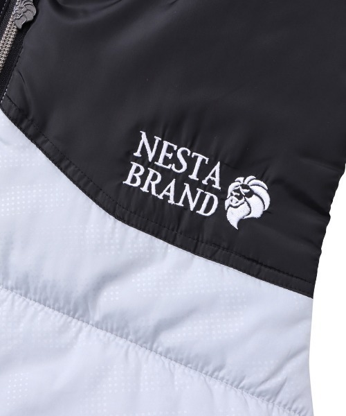 NESTA BRAND（ネスタブランド）の「撥水総柄フード中綿ベスト（ダウンベスト・メンズ・グレー/ワインレッド・XL/L/XXL/M）」の22枚目の写真