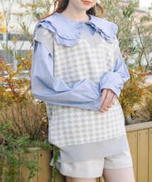 OLIVE des OLIVE | ゆったりジャガード柄ベスト(ベスト)