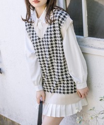 OLIVE des OLIVE | ゆったりジャガード柄ベスト(ベスト)