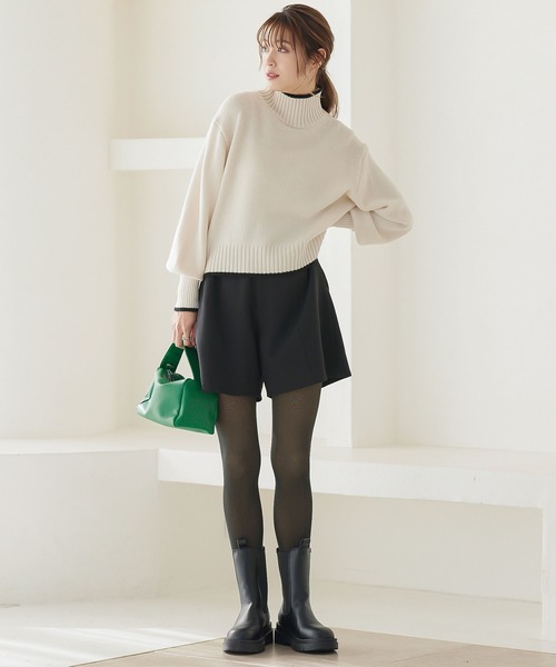 KOBE LETTUCE(コウベレタス)の「裏起毛ストッキング風タイツ(タイツ/ストッキング・レディース・ブラック・FREE)」の4枚目の写真