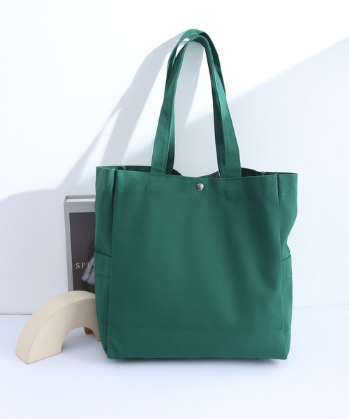 TABI PAL（タビパル）の「【TABI PAL】ビッグサイズ　キャンバス　トートバッグ（トートバッグ・レディース・ブラック/イエロー/グリーン/アイボリー・FREE）」の15枚目の写真