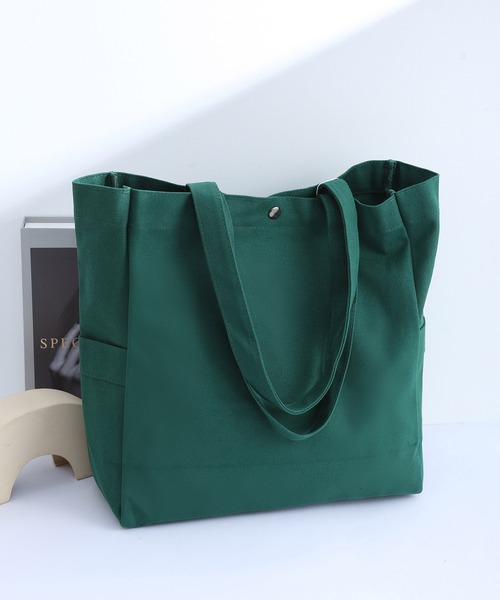 TABI PAL（タビパル）の「【TABI PAL】ビッグサイズ　キャンバス　トートバッグ（トートバッグ・レディース・ブラック/イエロー/グリーン/アイボリー・FREE）」の16枚目の写真