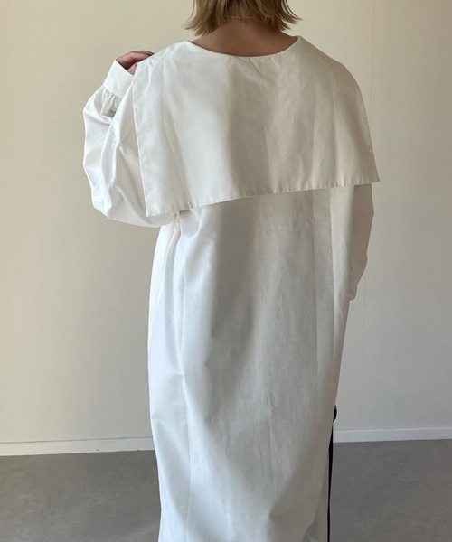 y/m by misato（イムバイミサト）の「セーラーカラーロングブラウス