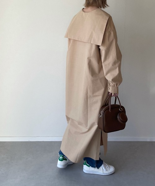 y/m by misato(イムバイミサト)の「セーラーカラーロングブラウス(シャツ/ブラウス・レディース・ベージュ/ホワイト・FREE)」の14枚目の写真