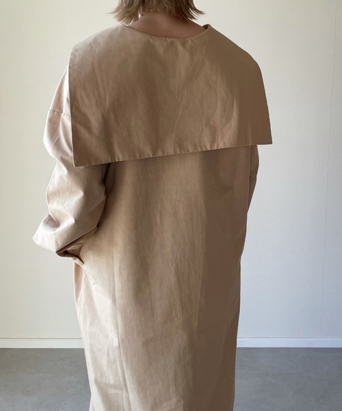 y/m by misato(イムバイミサト)の「セーラーカラーロングブラウス(シャツ/ブラウス・レディース・ベージュ/ホワイト・FREE)」の10枚目の写真