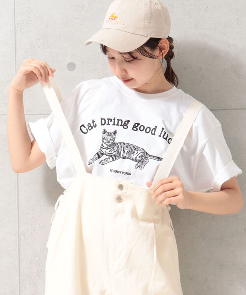 FREDY&GLOSTER（フレディアンドグロスター）の「【Regency Works】short sleeve animal print T（Tシャツ/カットソー・レディース・オフホワイト/ホワイト系その他2/ホワイト系その他3/ホワイト系その他4・MEDIUM）」の2枚目の写真