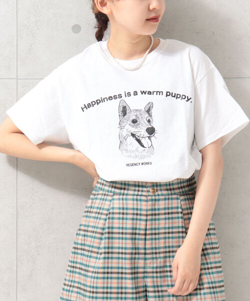 FREDY&GLOSTER（フレディアンドグロスター）の「【Regency Works】short sleeve animal print T（Tシャツ/カットソー・レディース・オフホワイト/ホワイト系その他2/ホワイト系その他3/ホワイト系その他4・MEDIUM）」の4枚目の写真