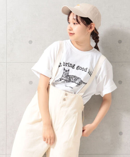 FREDY&GLOSTER（フレディアンドグロスター）の「【Regency Works】short sleeve animal print T（Tシャツ/カットソー・レディース・オフホワイト/ホワイト系その他2/ホワイト系その他3/ホワイト系その他4・MEDIUM）」の9枚目の写真