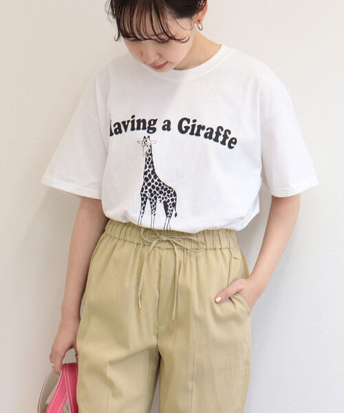 FREDY&GLOSTER（フレディアンドグロスター）の「【Regency Works】short sleeve animal print T（Tシャツ/カットソー・レディース・オフホワイト/ホワイト系その他2/ホワイト系その他3/ホワイト系その他4・MEDIUM）」の12枚目の写真