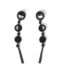 Ray BEAMS | RBS / フェイクレザー サークル ピアス(ピアス（両耳用）)