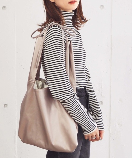 tiptop（ティップトップ）の「2wayマルシェトートバッグ（トートバッグ・レディース・アイボリー/ブラック/ゴールド・FREE）」の22枚目の写真