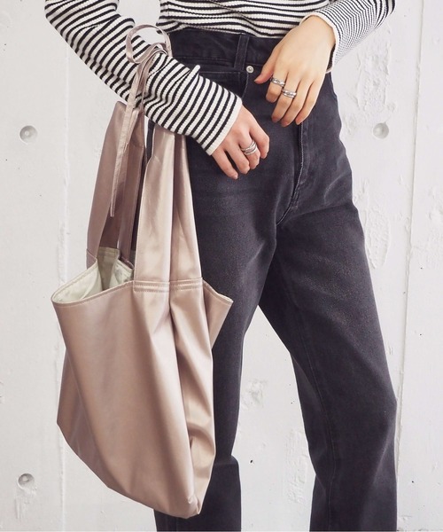 tiptop（ティップトップ）の「2wayマルシェトートバッグ（トートバッグ・レディース・アイボリー/ブラック/ゴールド・FREE）」の21枚目の写真