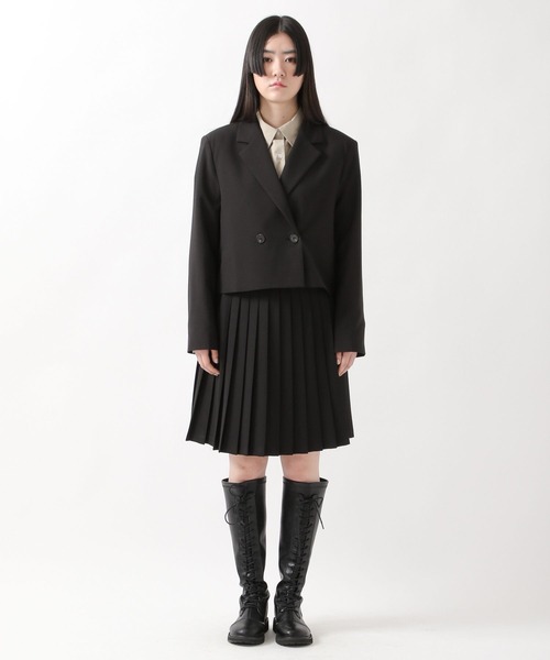 ALAND（エーランド）の「3.3Field Trip／NOTCH COLLARジャケット  2275871（テーラードジャケット・レディース・ブラック/ベージュ・FREE）」の4枚目の写真