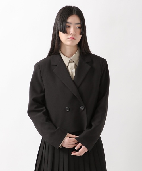 ALAND（エーランド）の「3.3Field Trip／NOTCH COLLARジャケット  2275871（テーラードジャケット・レディース・ブラック/ベージュ・FREE）」の6枚目の写真