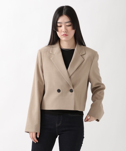 ALAND（エーランド）の「3.3Field Trip／NOTCH COLLARジャケット  2275871（テーラードジャケット・レディース・ブラック/ベージュ・FREE）」の11枚目の写真