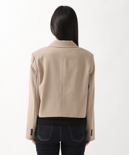 ALAND（エーランド）の「3.3Field Trip／NOTCH COLLARジャケット  2275871（テーラードジャケット・レディース・ブラック/ベージュ・FREE）」の14枚目の写真