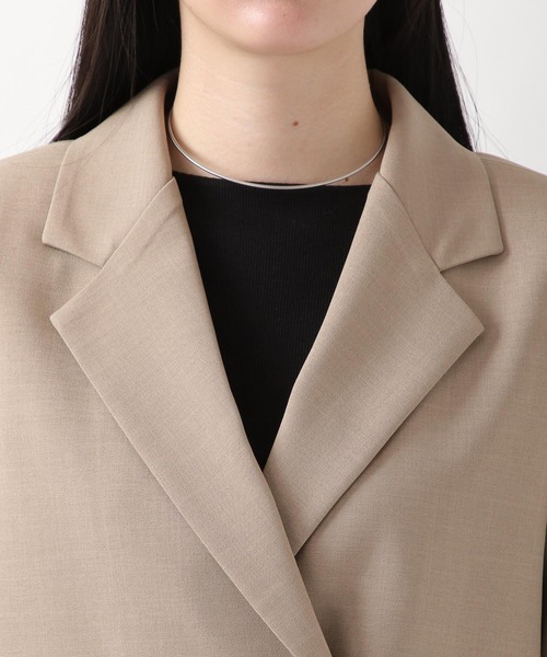 ALAND（エーランド）の「3.3Field Trip／NOTCH COLLARジャケット  2275871（テーラードジャケット・レディース・ブラック/ベージュ・FREE）」の15枚目の写真