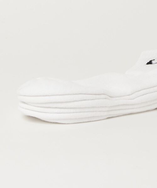 NIKE(ナイキ)の「NIKE ナイキ 3P エブリデイ クッション クウォーター ソックス(ソックス/靴下・メンズ・ブラック/マルチ/ホワイト・25-27/27-29/21-23/23-25)」の6枚目の写真