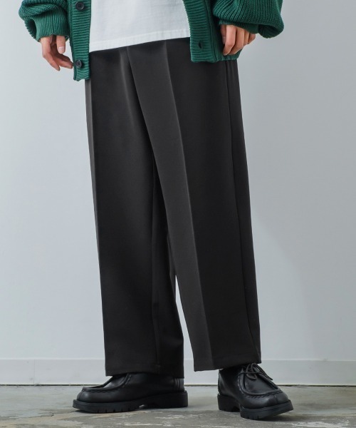 improves(インプローブス)の「【improves】ナチュラルストレッチ ワイド カラーパンツ セットアップ対応(スラックス・メンズ・ブラック/ブラウン/グリーン/クリーム・MEDIUM/LARGE)」の2枚目の写真