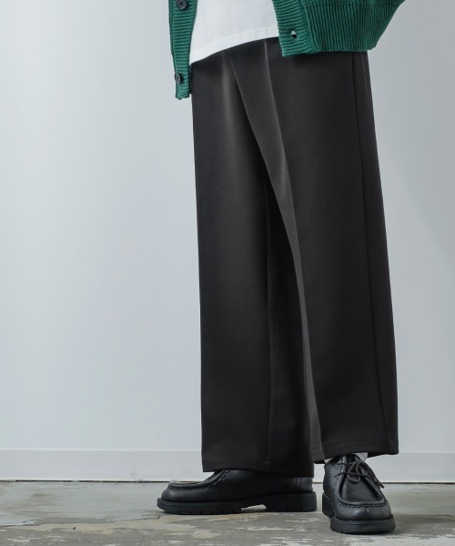 improves(インプローブス)の「【improves】ナチュラルストレッチ ワイド カラーパンツ セットアップ対応(スラックス・メンズ・ブラック/ブラウン/グリーン/クリーム・MEDIUM/LARGE)」の5枚目の写真
