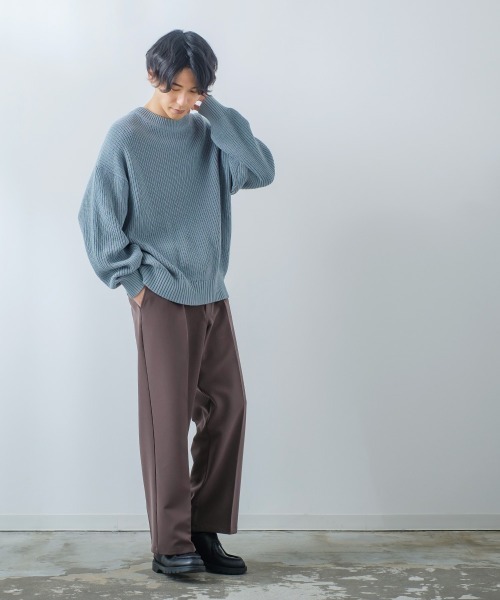 improves(インプローブス)の「【improves】ナチュラルストレッチ ワイド カラーパンツ セットアップ対応(スラックス・メンズ・ブラック/ブラウン/グリーン/クリーム・MEDIUM/LARGE)」の19枚目の写真