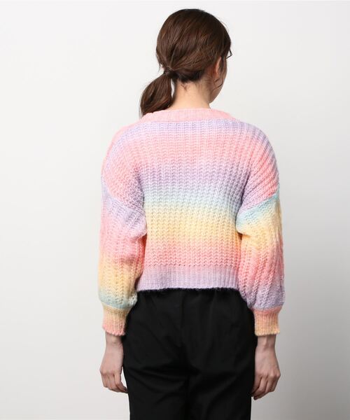 WC（ダブル シー）の「グラデーションニットカーデ（カーディガン/ボレロ・レディース・その他1・FREE）」の3枚目の写真