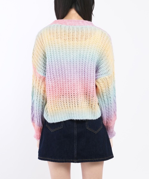 WC（ダブル シー）の「グラデーションニットカーデ（カーディガン/ボレロ・レディース・その他1・FREE）」の6枚目の写真