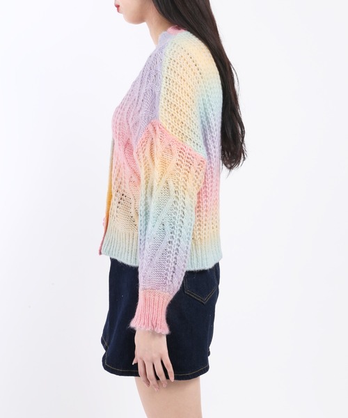 WC（ダブル シー）の「グラデーションニットカーデ（カーディガン/ボレロ・レディース・その他1・FREE）」の5枚目の写真