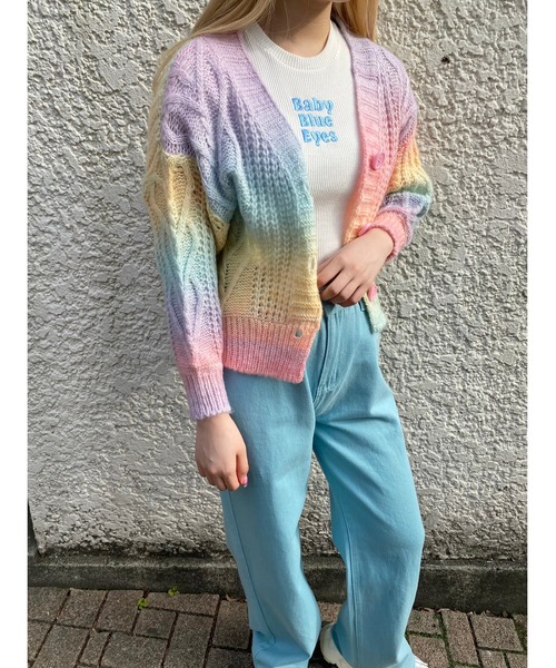 WC（ダブル シー）の「グラデーションニットカーデ（カーディガン/ボレロ・レディース・その他1・FREE）」の8枚目の写真