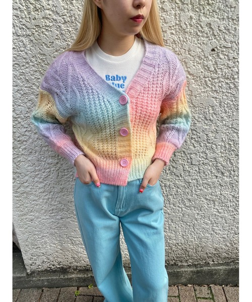 WC（ダブル シー）の「グラデーションニットカーデ（カーディガン/ボレロ・レディース・その他1・FREE）」の9枚目の写真