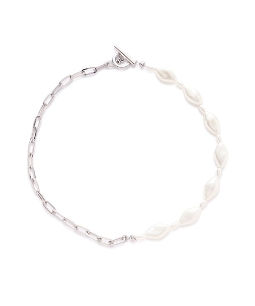 N.（N. Natural Beauty Basic）（エヌエヌナチュラルビューティーベーシック）の「パールコンビチェーンネックレス（ネックレス・レディース・シルバー/ゴールド・FREE）」の10枚目の写真
