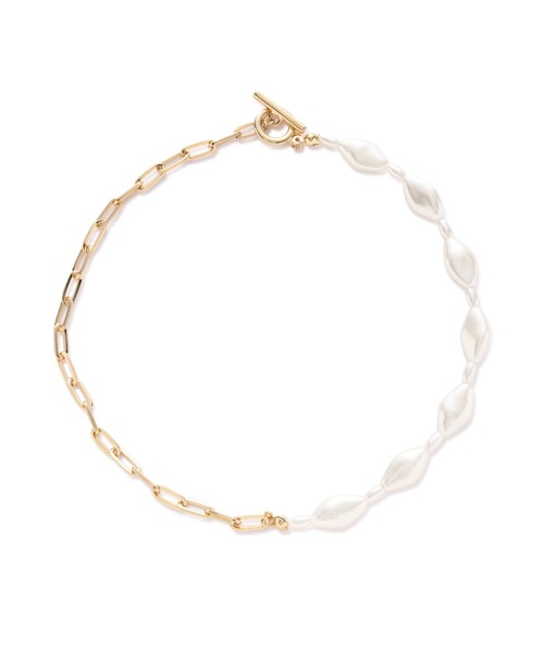 N.（N. Natural Beauty Basic）（エヌエヌナチュラルビューティーベーシック）の「パールコンビチェーンネックレス（ネックレス・レディース・シルバー/ゴールド・FREE）」の11枚目の写真