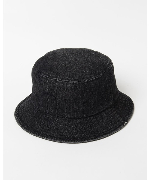 BILLABONG（ビラボン）の「BILLABONG メンズ 【WAVE WASHED】 WASHED DENIM ハット 【2022年春夏モデル】/ビラボンバケハ(バケットハット）（ハット・メンズ・ブラック/インディゴブルー/ブルー・FREE）」の4枚目の写真