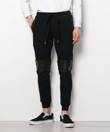 1PIU1UGUALE3  RELAX  | 1PIU1UGUALE3 RELAX/ウノピゥウノウグァーレトレ リラックス/WASHABLEﾚｻﾞｰBIKER PANTS(その他パンツ)