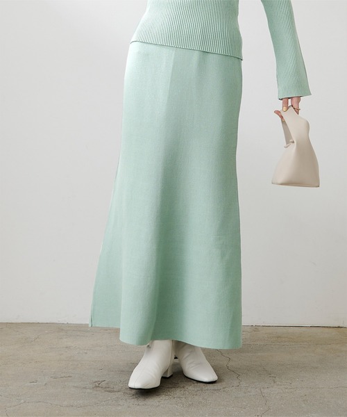 UR'S（ユアーズ）の「ニットマーメイドスカート（スカート・レディース・ブラック/グリーン/グレイッシュベージュ/ブラウン・S/M/L）」の15枚目の写真